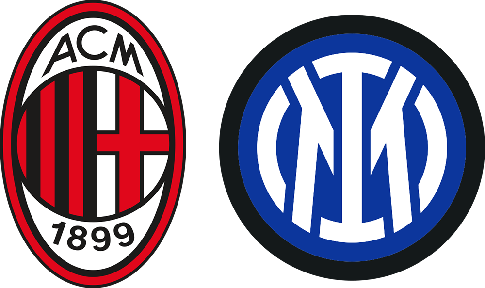 Loghi di Milan ed Inter